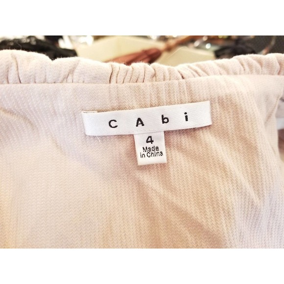 CAbi Blush Pink Women's Size 4 Ruffled Edge Jacket 3/4 Sleeves * Style 400 - Picture 7 of 7